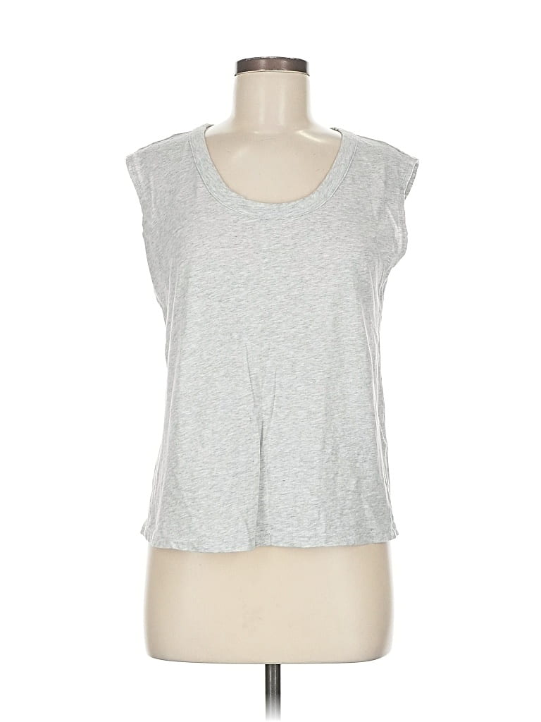 Pre-owned Banana Republic Factory Store Sleeveless T-shirt In Silver