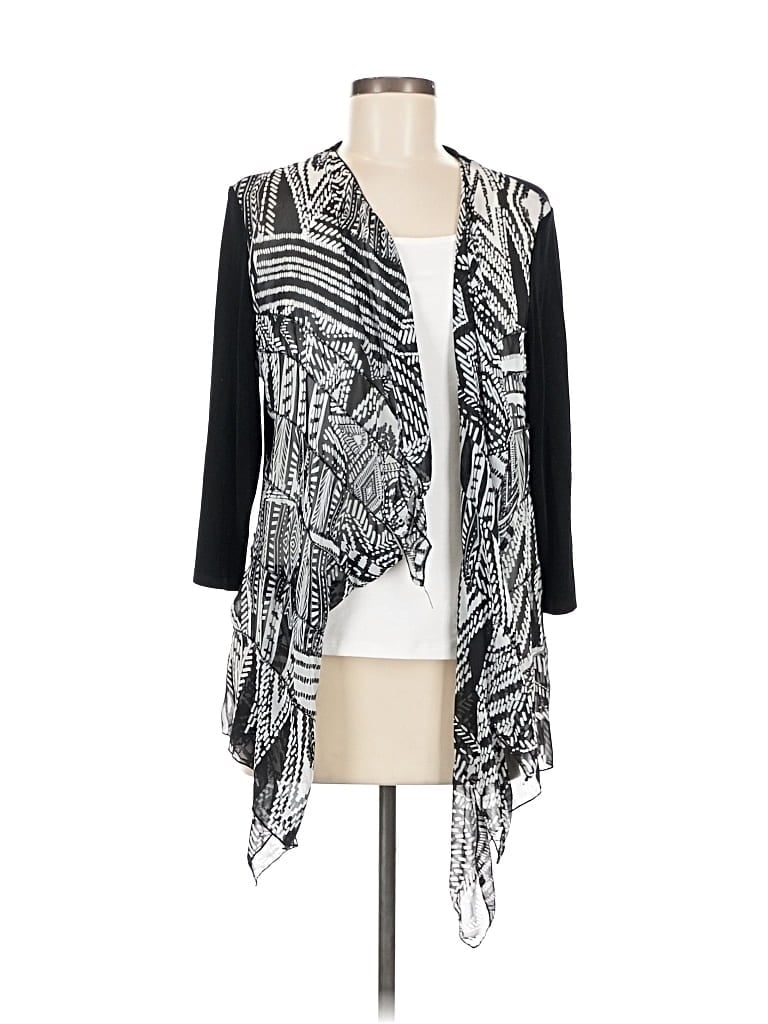 Pre-owned Travelers By Chico's Kimono In Black