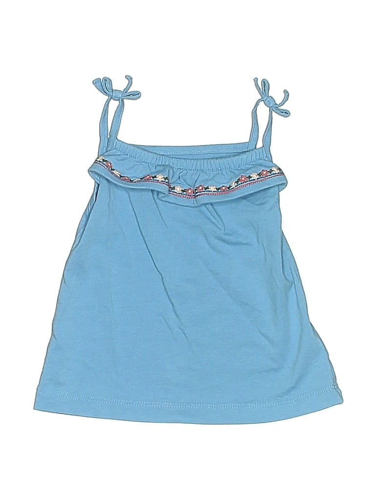 Pre-owned Carter's Babies' Tank Top Blue Halter Neckline Tops