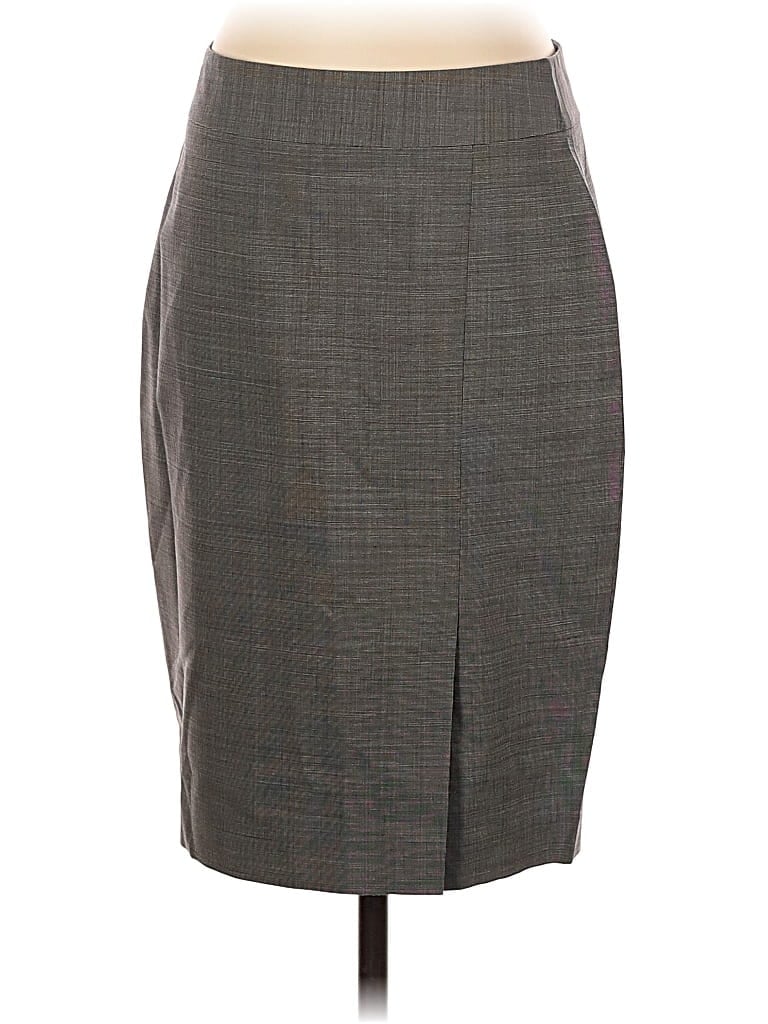 Pre-owned Ann Taylor Formal Skirt In Gray