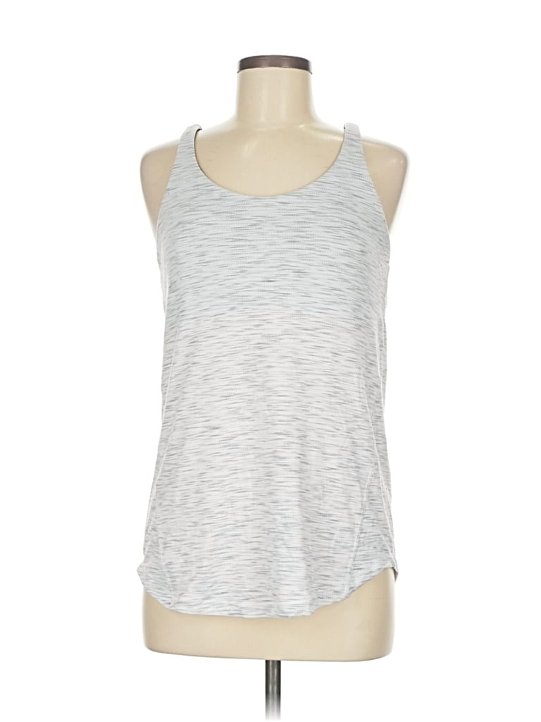 Pre-owned Lululemon Athletica Active Tank Top In Silver