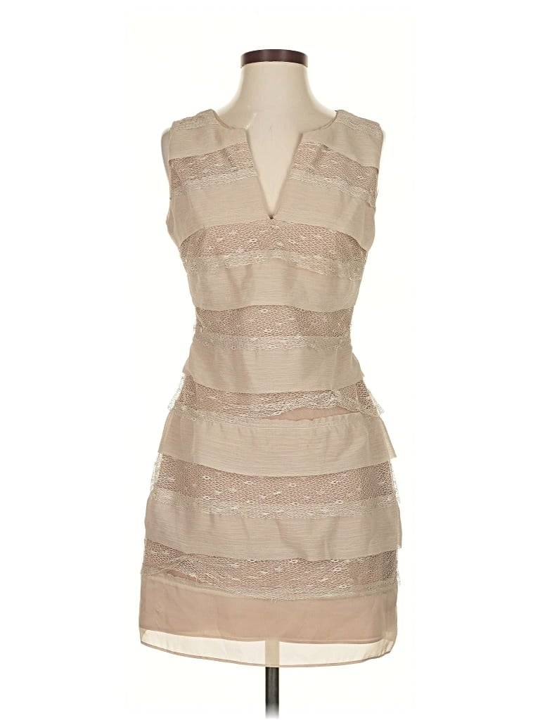 Pre-owned Bcbgmaxazria Cocktail Dress In Brown