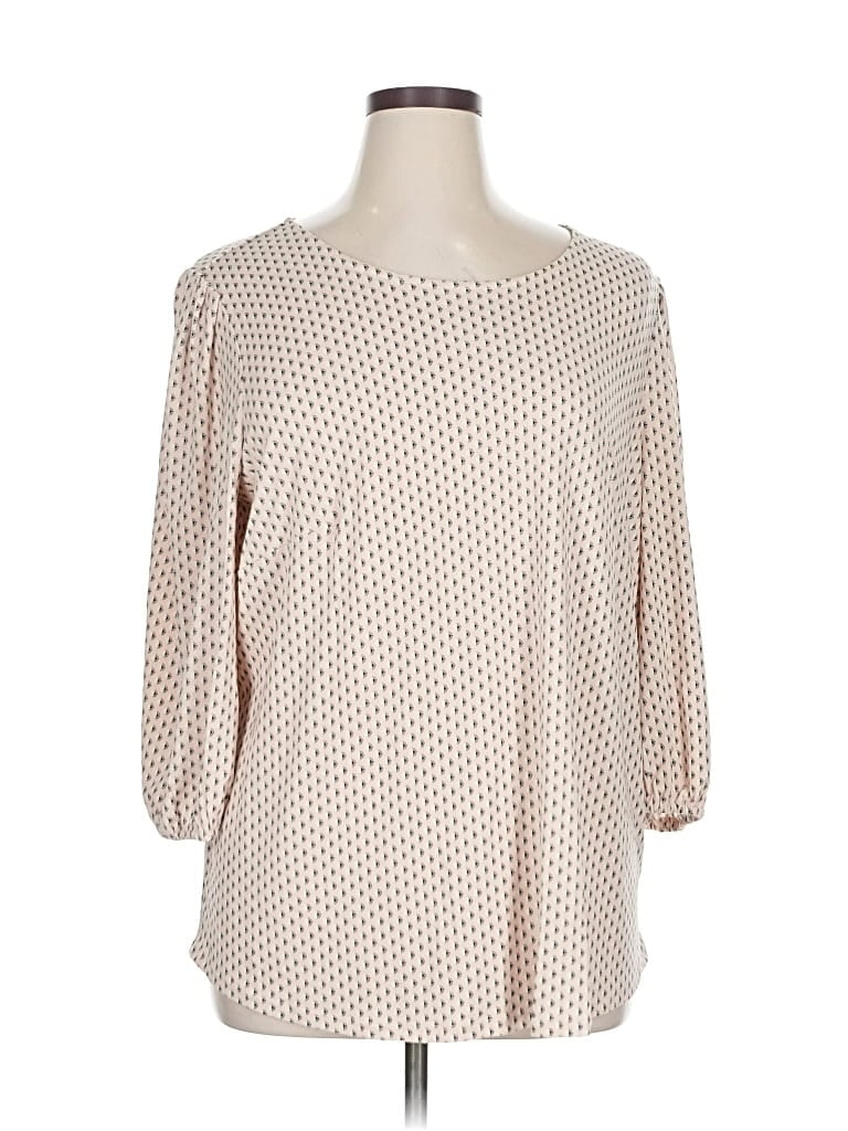 Pre-owned Adrianna Papell 3/4 Sleeve Blouse In Brown