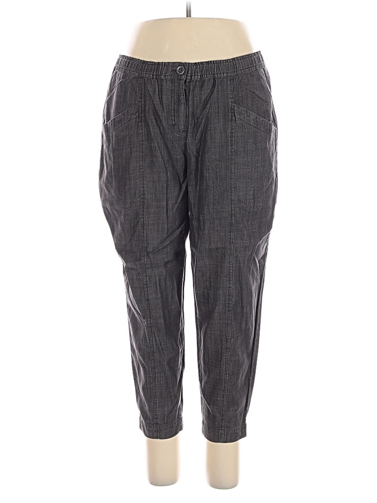 Pre-owned Eileen Fisher Casual Pants In Gray