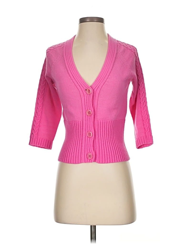 Pre-owned Weekend Max Mara Cardigan Sweater In Pink