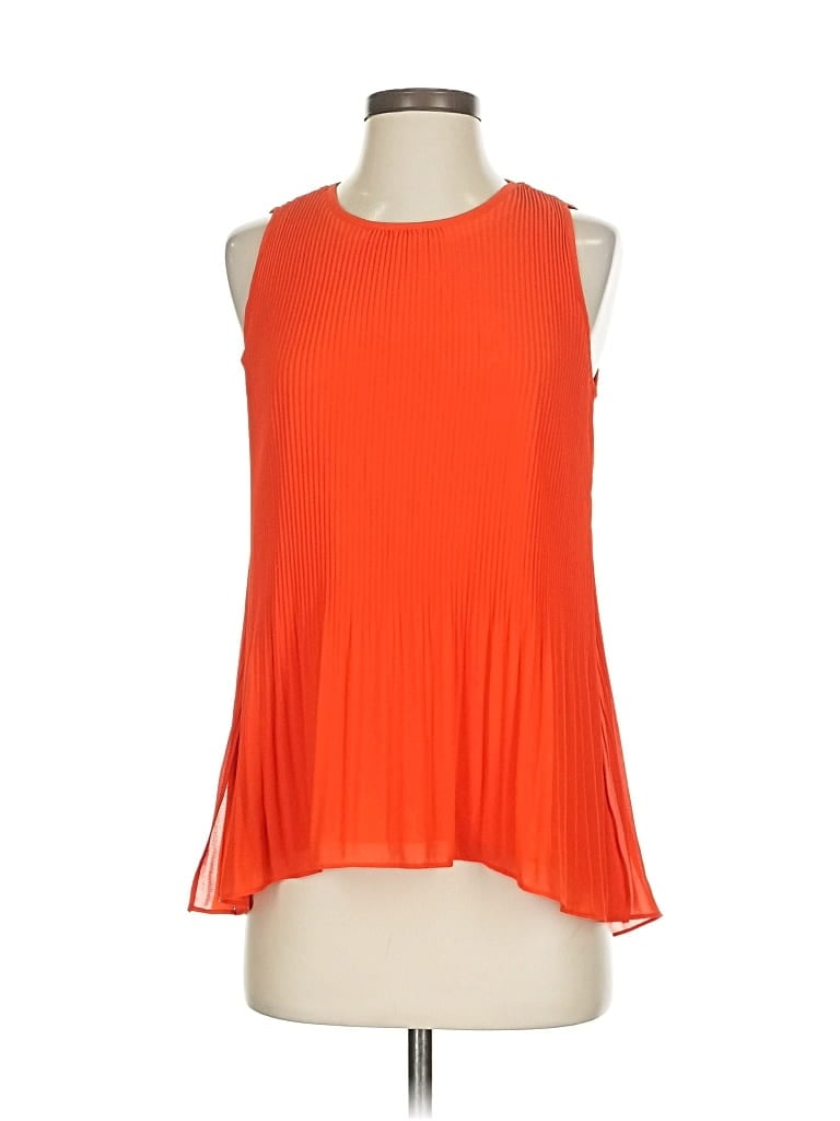 Pre-owned Catherine Catherine Malandrino Sleeveless Blouse In Orange
