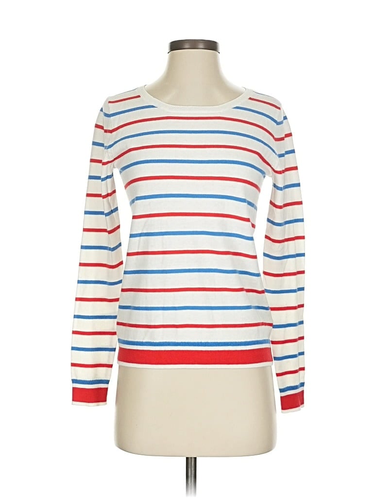 Pre-owned J.crew Mercantile Pullover Sweater In White