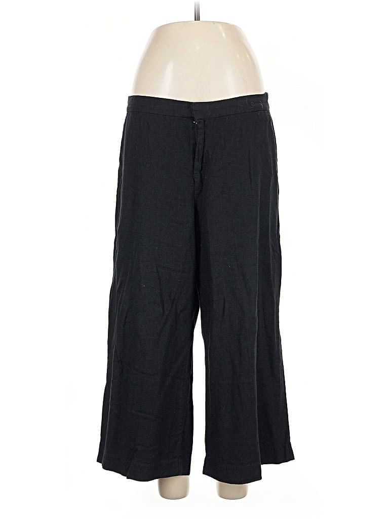 Pre-owned Old Navy Linen Pants In Black