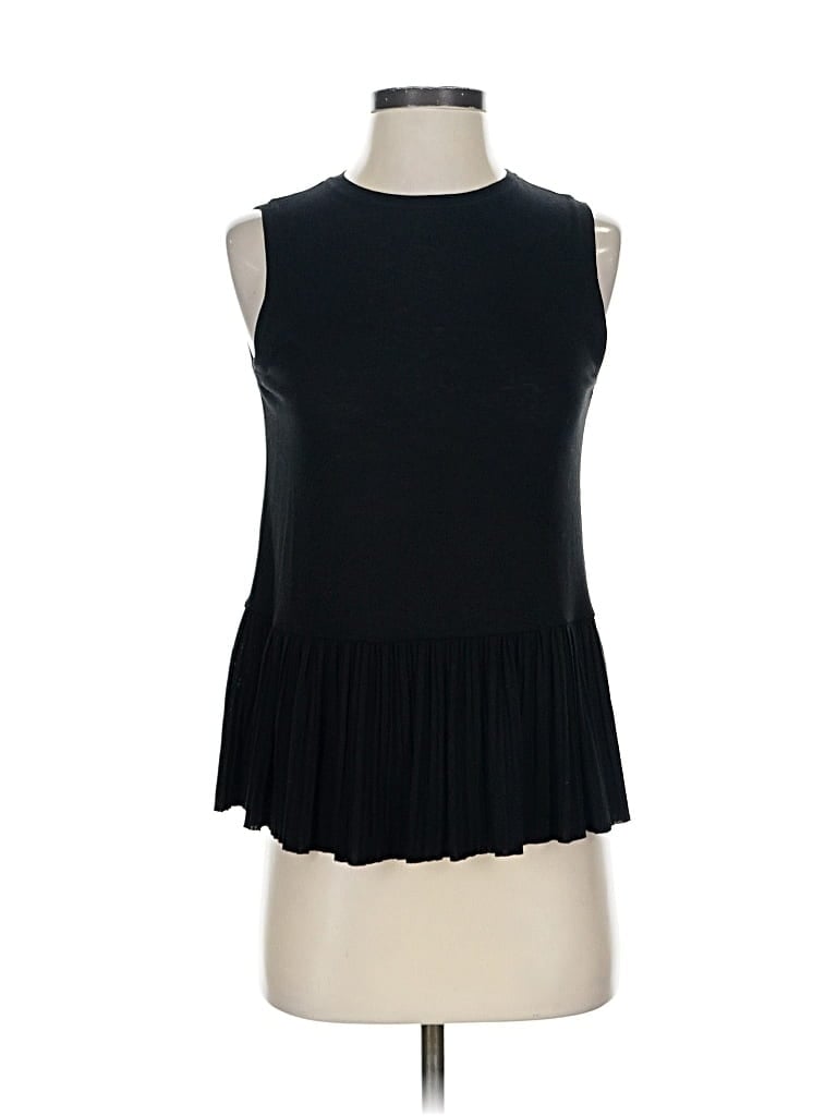 Pre-owned Theory Sleeveless Top Black Halter Neckline Tops