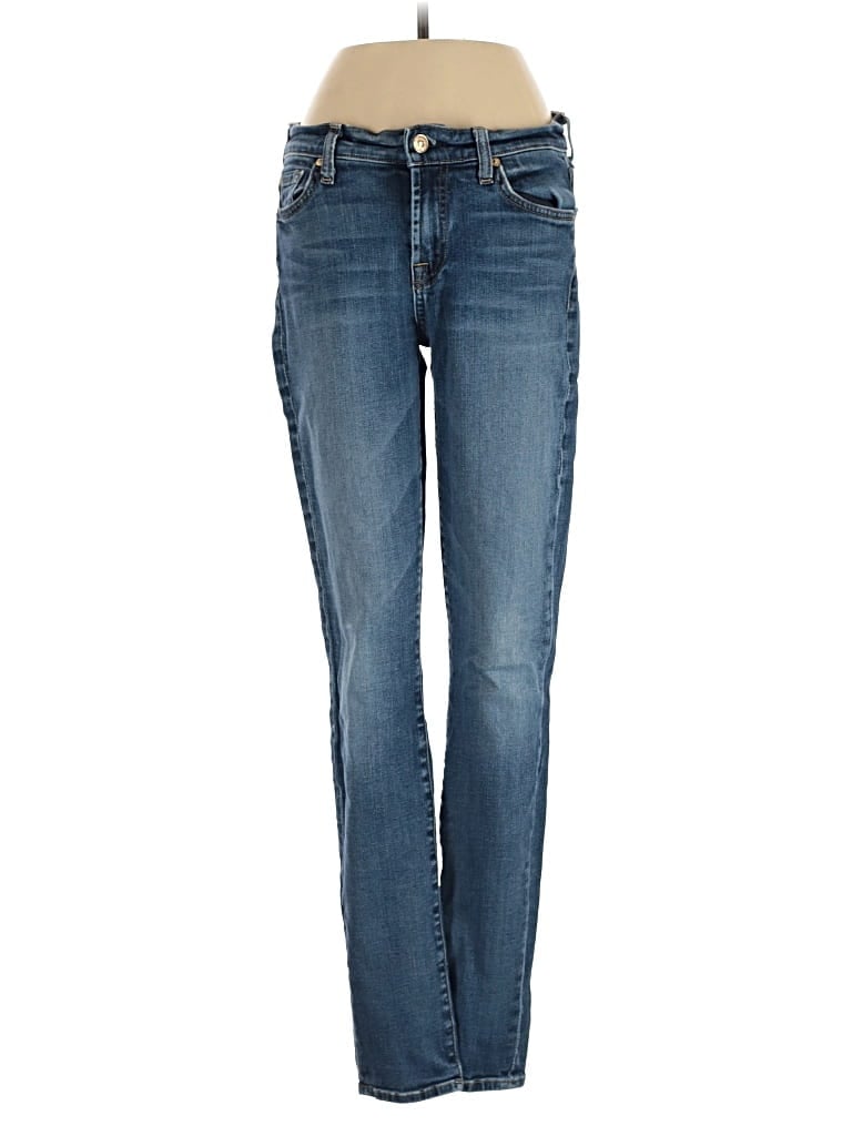 Pre-owned 7 For All Mankind Jeans In Blue