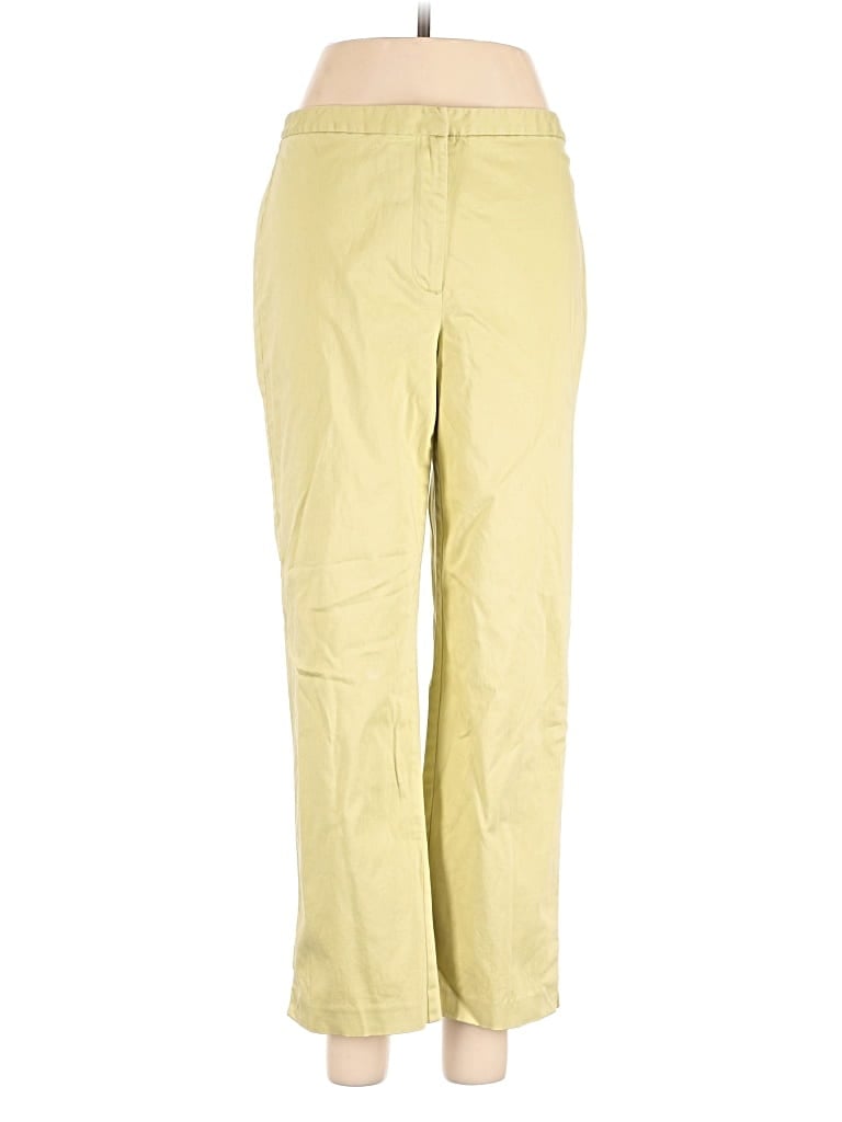 Pre-owned Ann Taylor Khaki Pant In Yellow