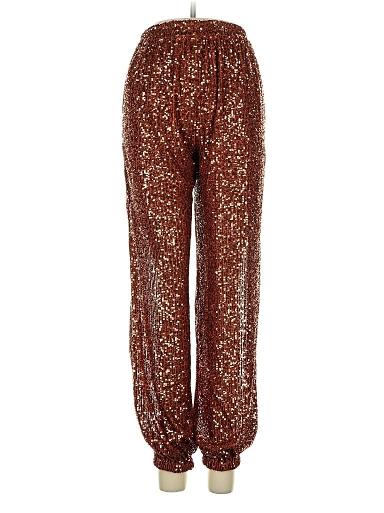 Pre-owned Free People Casual Pants In Gold