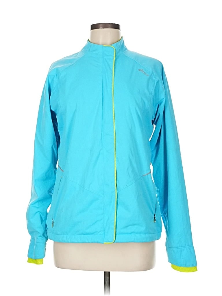Pre-owned Asics Track Jacket In Blue