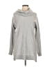Joan Vass Silver Turtleneck Sweater Size L - photo 1