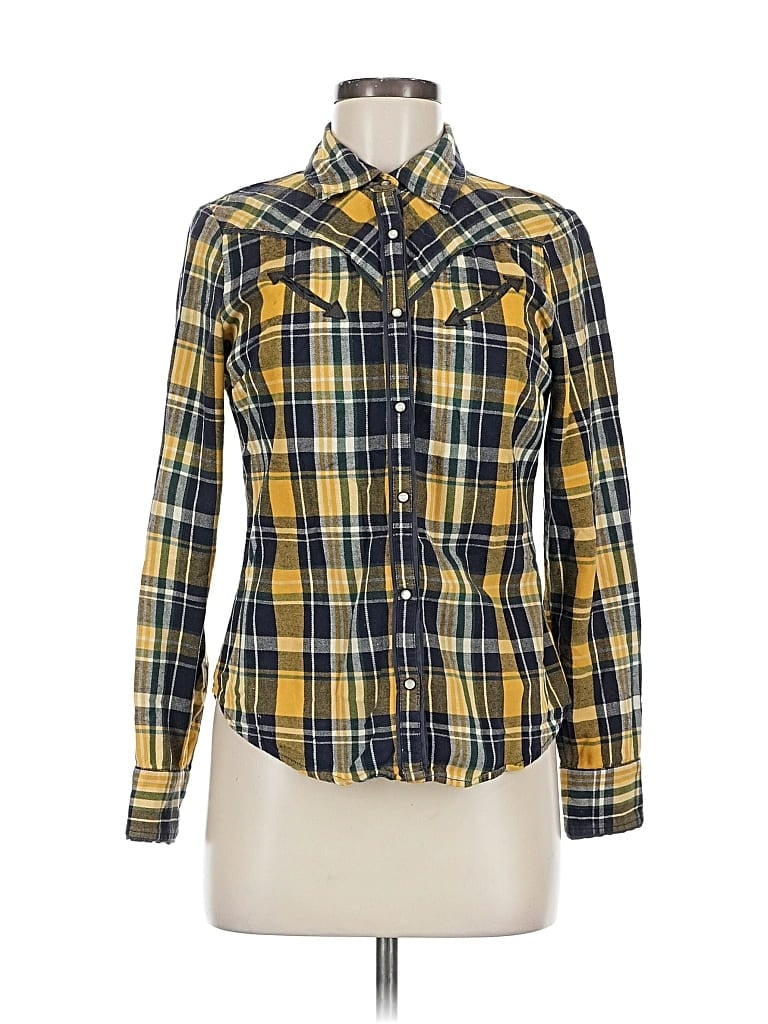 Pre-owned I Love H81 Long Sleeve Button Down Shirt In Yellow