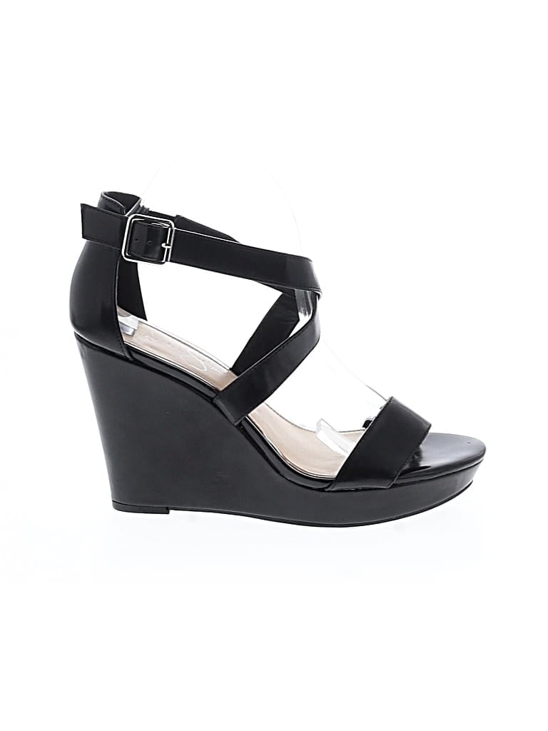 Pre-owned Jessica Simpson Wedges In Black