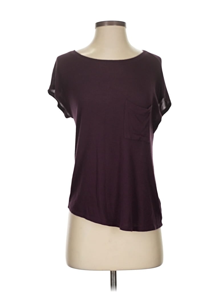 Pre-owned H By Bordeaux Short Sleeve T-shirt In Burgundy