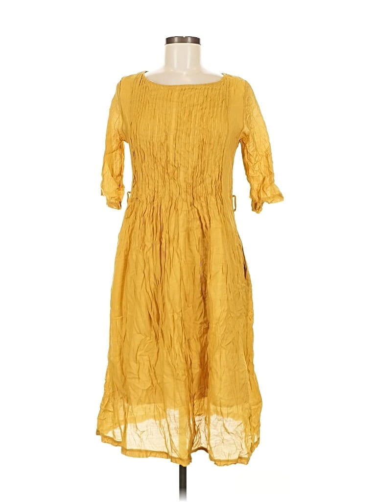 Pre-owned Assorted Brands Casual Dress In Yellow