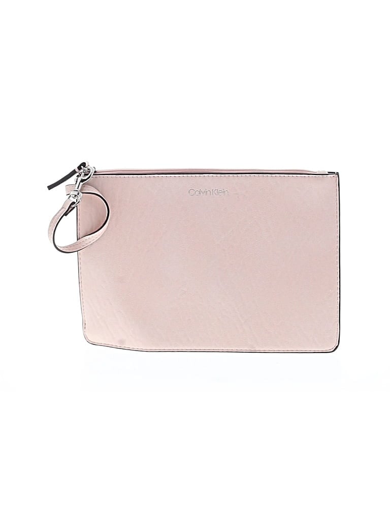 Pre-owned Calvin Klein Wristlet In Pink