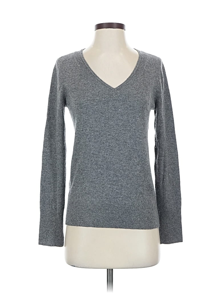 Pre-owned Halogen Cashmere Pullover Sweater In Gray