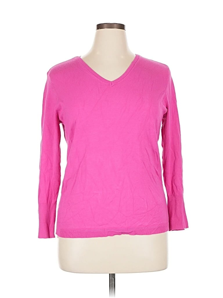 Pre-owned Jm Collection Pullover Sweater In Pink