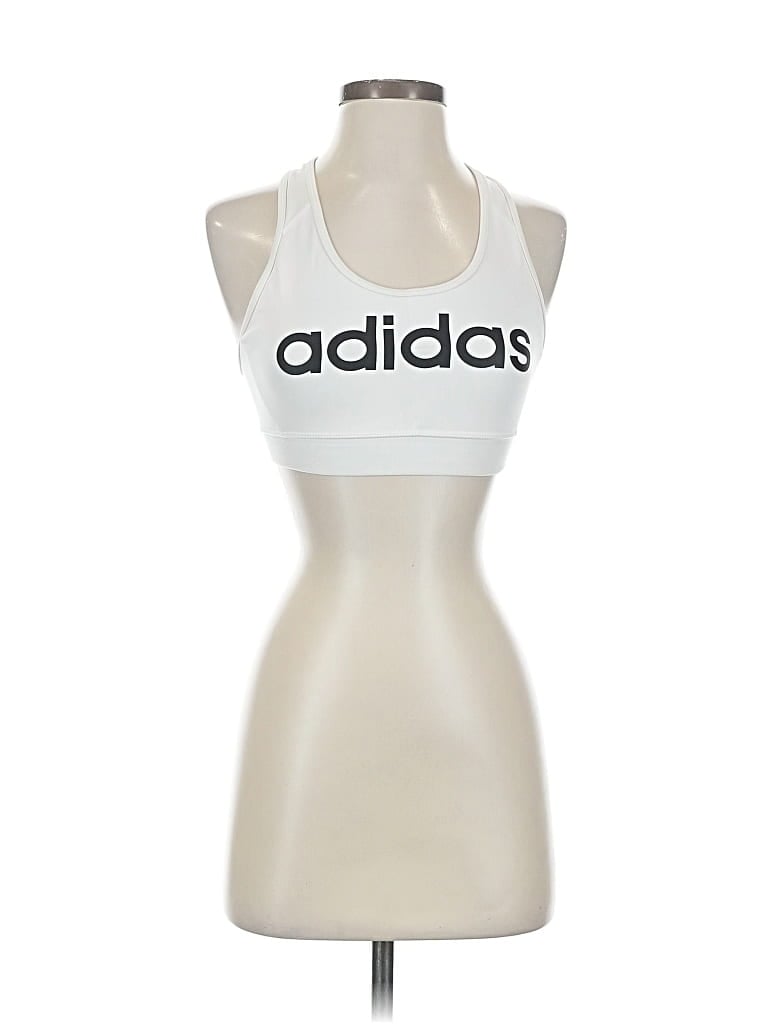 Pre-owned Adidas Originals Sports Bra In Silver