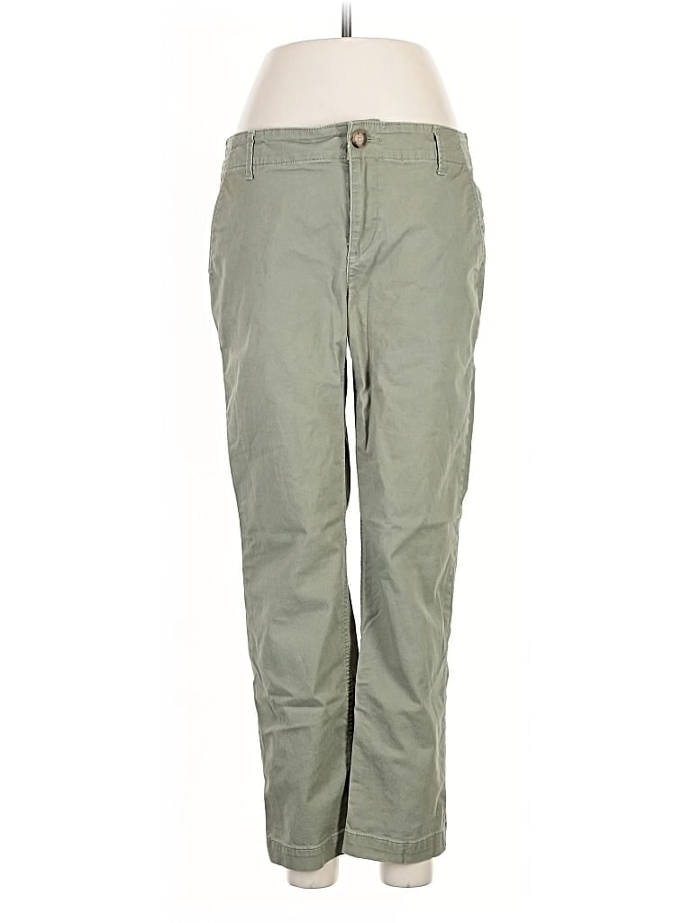 Pre-owned Ann Taylor Loft Khaki Pant In Green