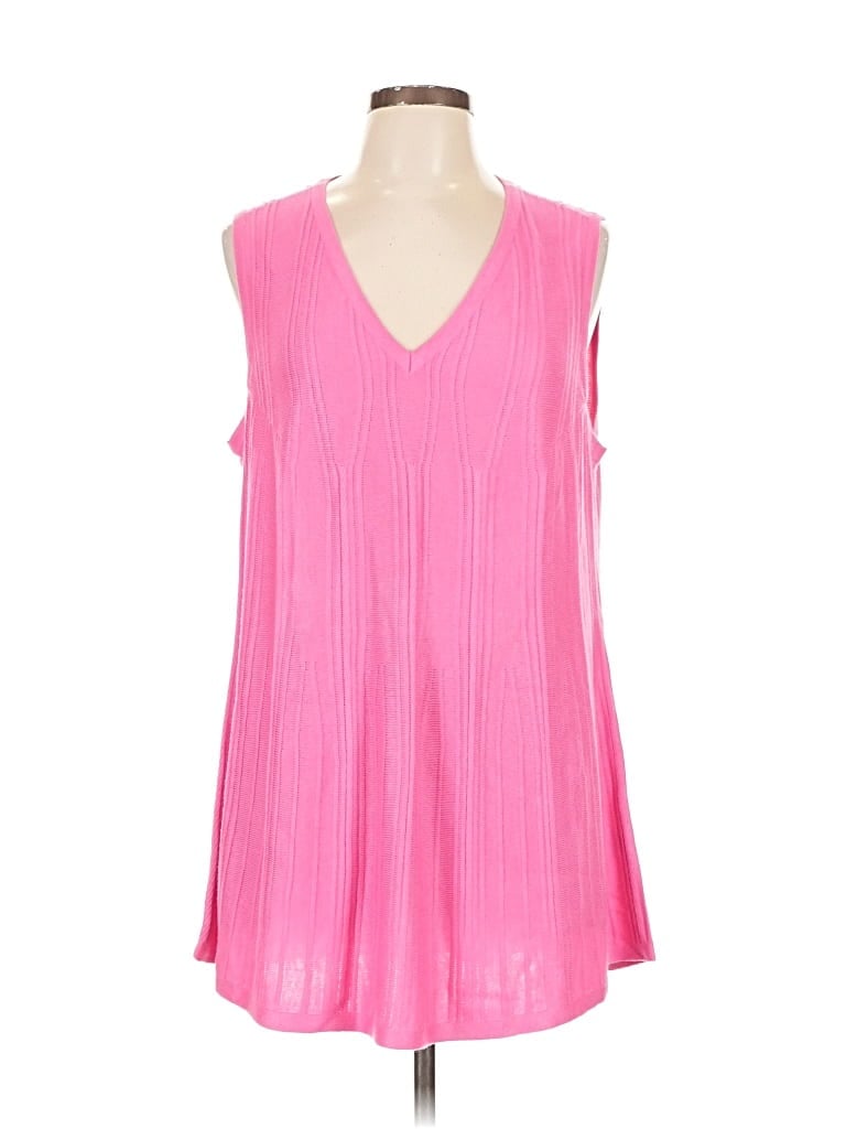 Pre-owned Soft Surroundings Sweater Vest In Pink