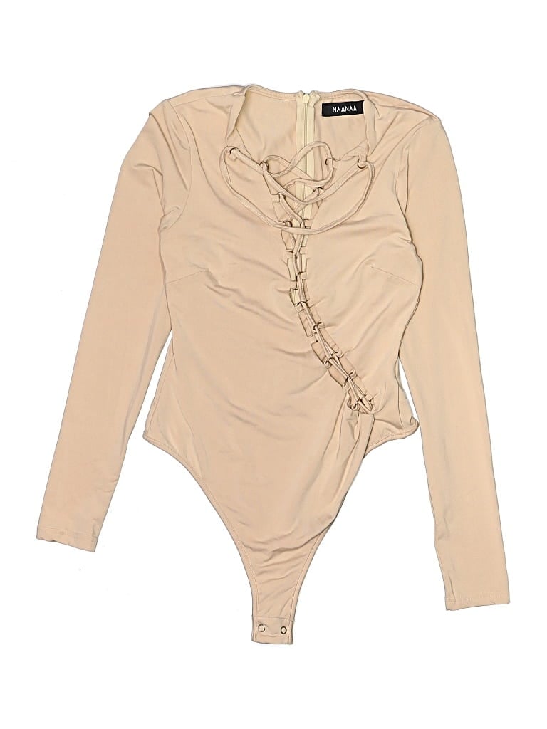 Pre-owned Naanaa Bodysuit In Brown