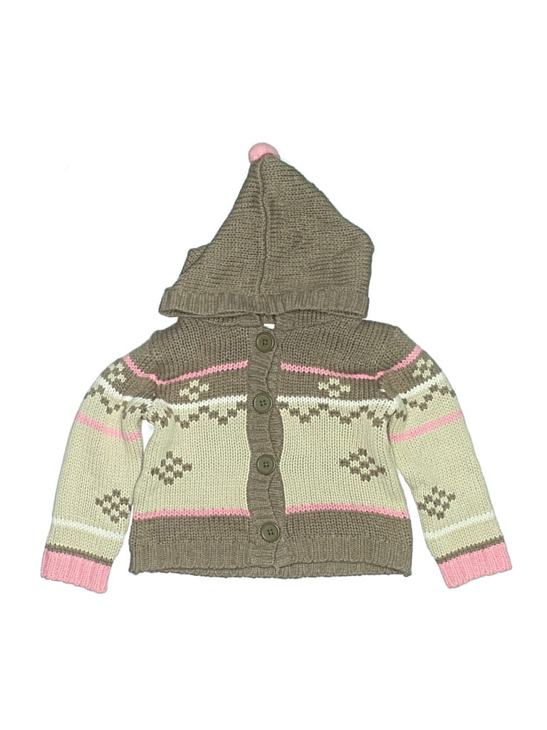 Pre-owned Carter's Kids' Cardigan Sweater In Green
