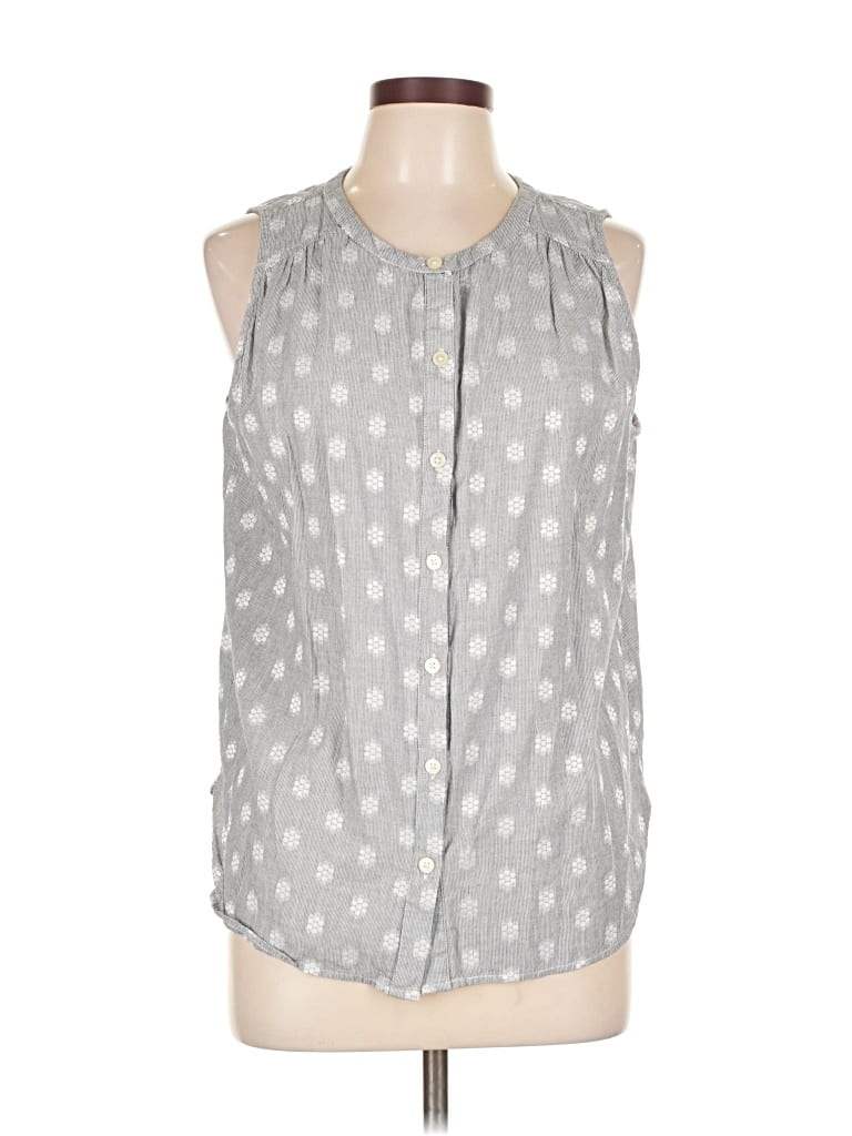 Pre-owned Ann Taylor Loft Vest In Gray