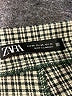 Zara Houndstooth Green Casual Pants Size XS - photo 7