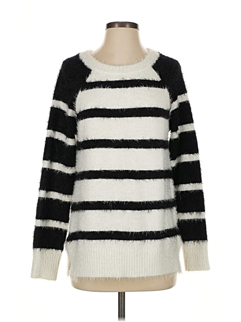 Pre-owned Ann Taylor Loft Pullover Sweater In Black