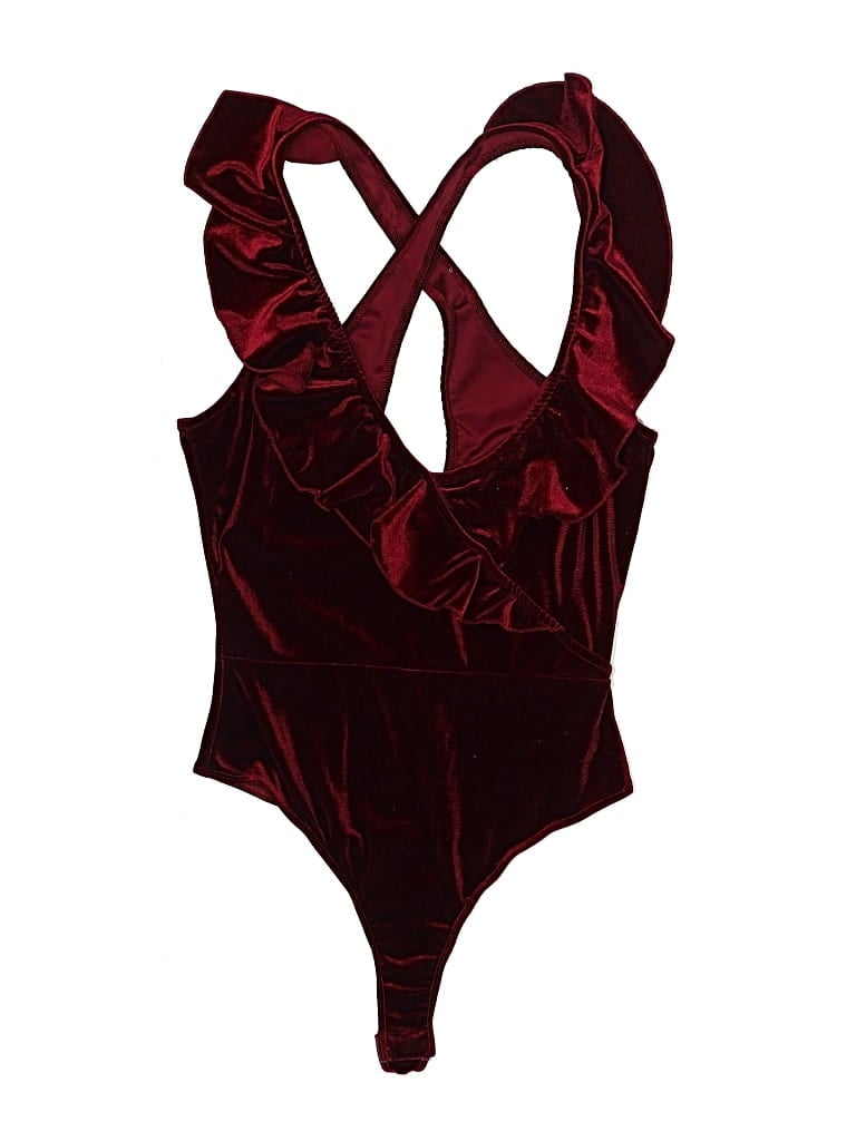Pre-owned By The Way. Bodysuit In Burgundy
