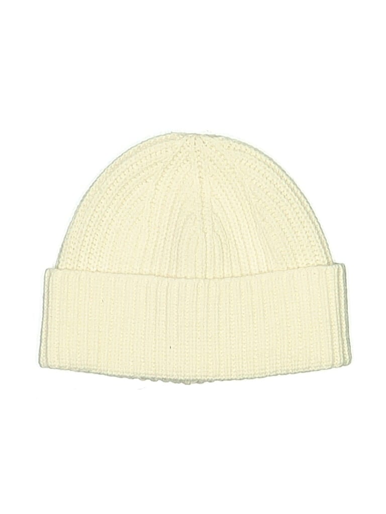 Pre-owned Rachel Zoe Beanie Hat In White