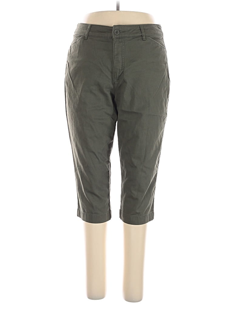 Pre-owned St. John's Bay Khaki Pant In Green