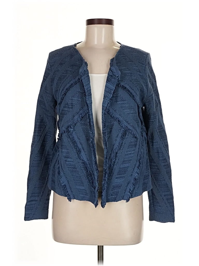 Pre-owned Chico's Cardigan Sweater In Blue