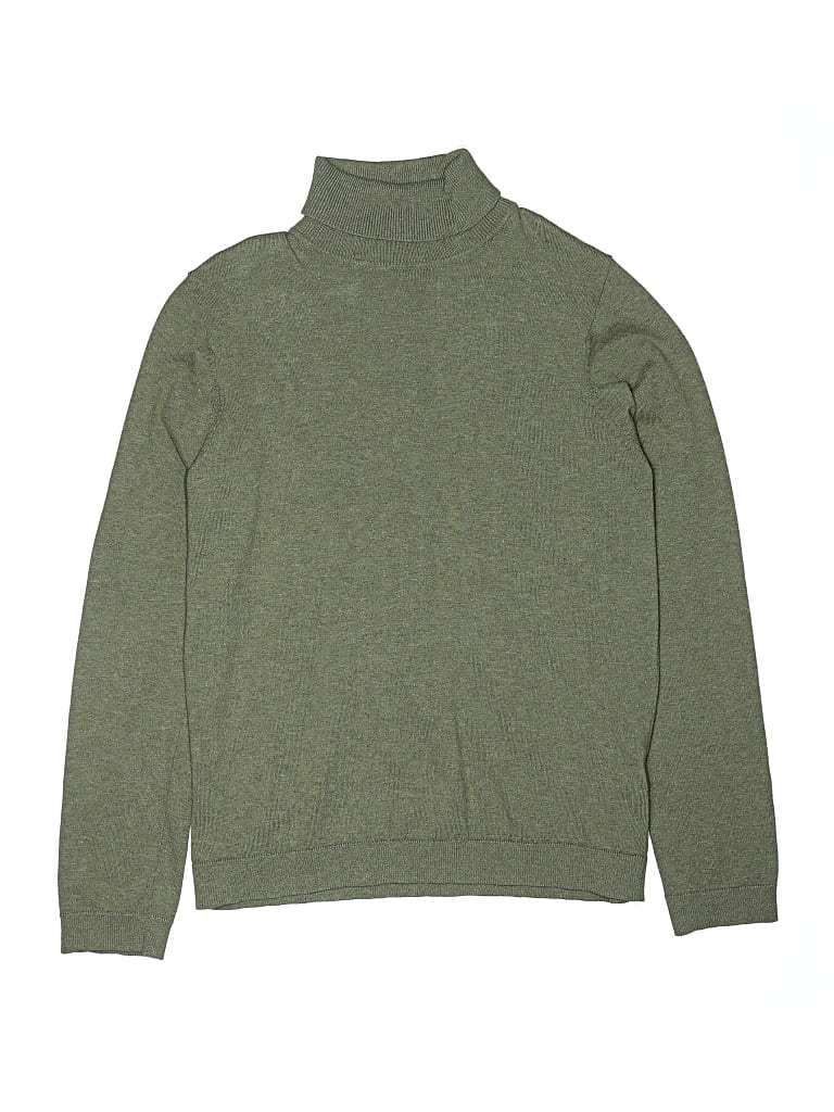 Pre-owned Zara Kids' Turtleneck Sweater In Green