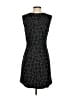 Poleci Graphic Black Casual Dress Size 4 - photo 2