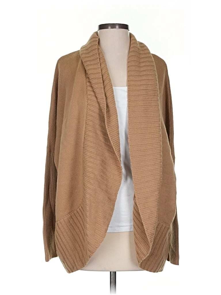 Pre-owned Haute Hippie Wool Cardigan Sweater In Brown