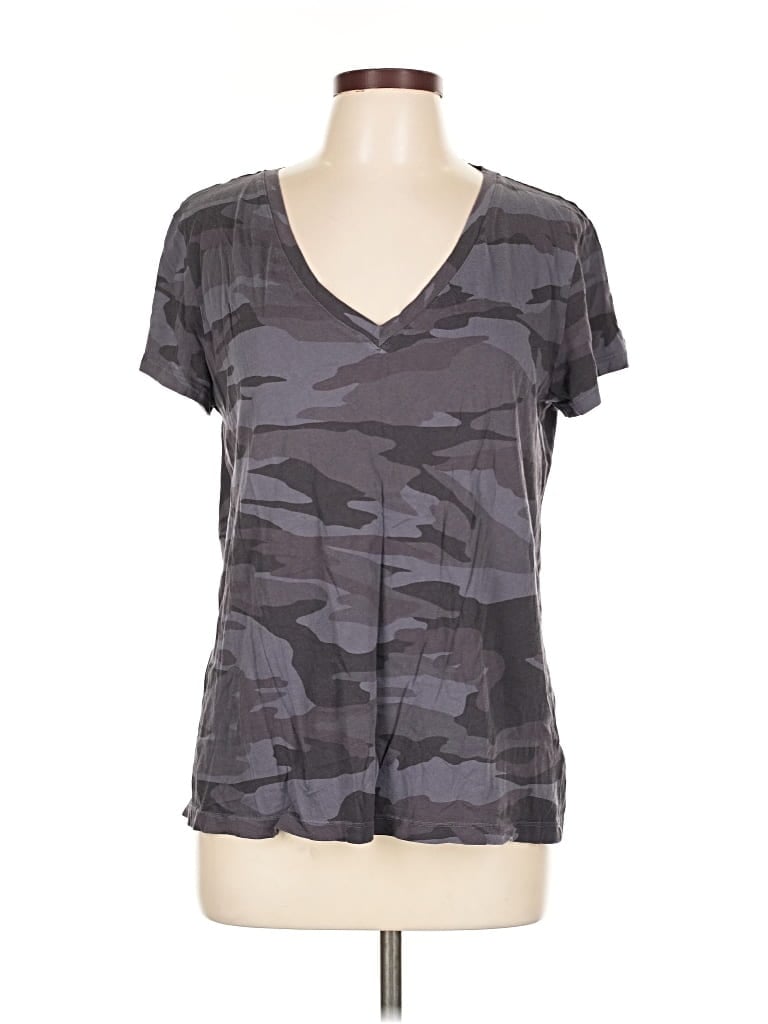 Pre-owned Splendid Active T-shirt In Gray