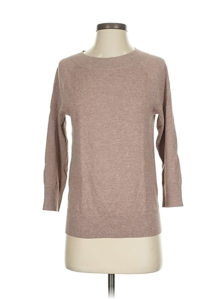 Pre-owned Ann Taylor Loft Outlet Pullover Sweater In Brown