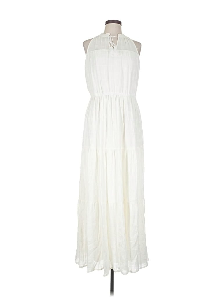 Pre-owned Lc Lauren Conrad Casual Dress In White