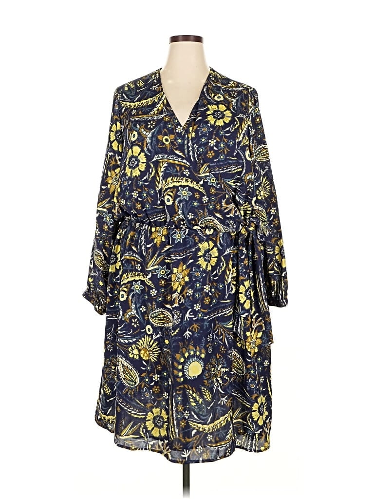 Pre-owned Lands' End Casual Dress In Blue