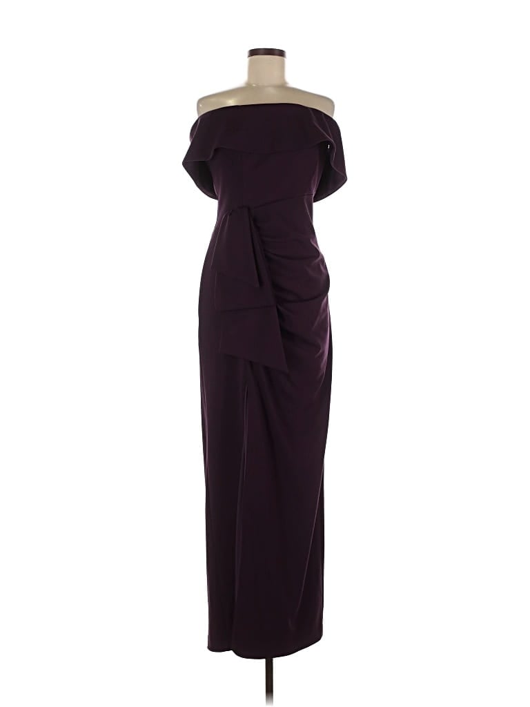 Pre-owned Xscape Cocktail Dress In Burgundy
