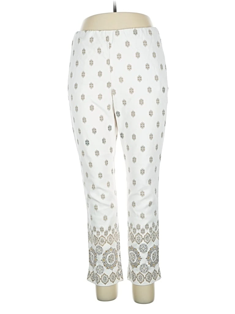 Pre-owned Jjill Casual Pants In White