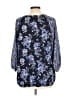 Croft & Barrow 100% Polyester Blue 3/4 Sleeve Blouse Size L - photo 2