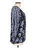 Croft & Barrow 100% Polyester Blue 3/4 Sleeve Blouse Size L - photo 4