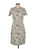 Calvin Klein Print Gray Casual Dress Size 4 - photo 1