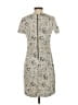 Calvin Klein Print Gray Casual Dress Size 4 - photo 2